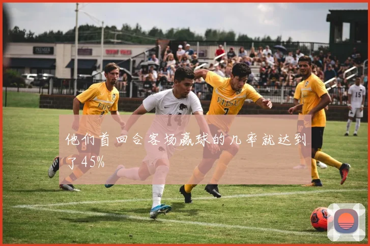 他们首回合客场赢球的几率就达到了45%